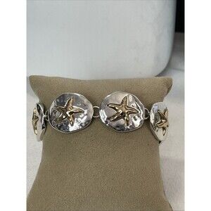 Starfish Bracelet Two Tone 7in